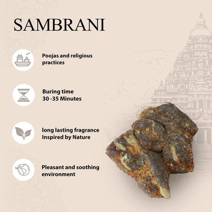 Giri Sambrani - 100 Gms | Guggal/ Loban/ Dhoop for Pooja