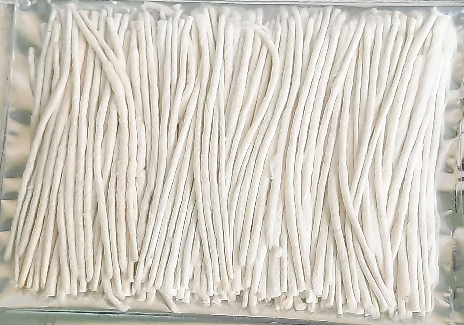Agnirva Long Cotton Wicks Lambi Batti Diya Batti Rui Batti for Pooja TempleVattalu, Deepam for aarti for Puja (White Long Wicks Pack of 500 Wicks)