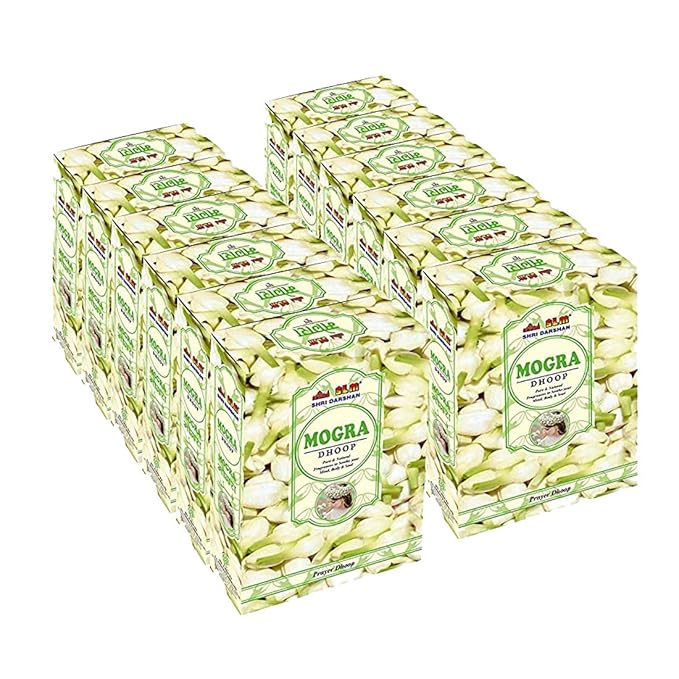 SLM MOGRA DHOOP Pack 12 Pcs,240 Sticks with Match Box
