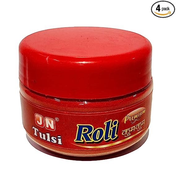 Roli (रोली ) | JN Tulsi Pure Red Haldi Kumkum Roli for Puja,Tilak-50gm Each
